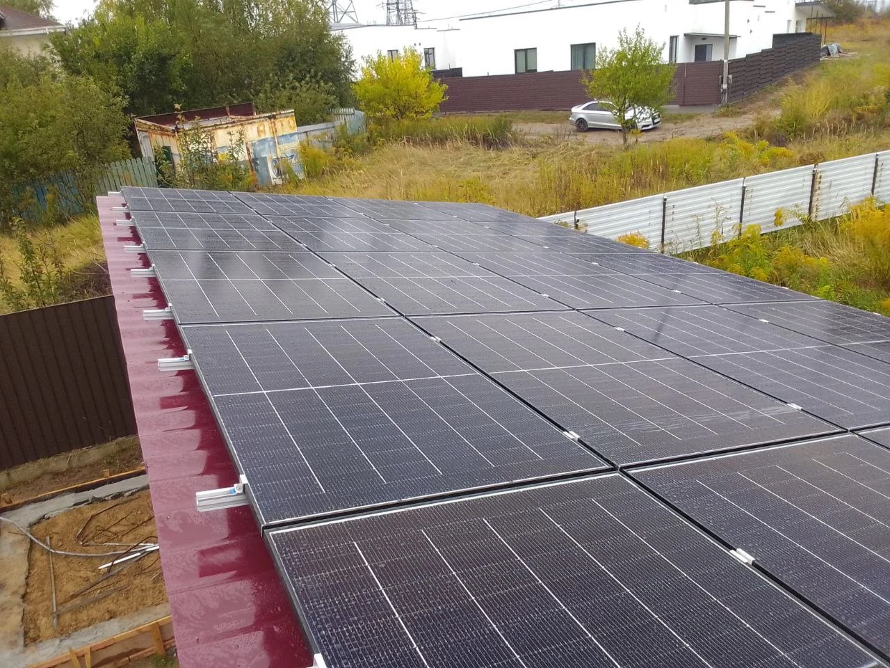 Промислове встановлення сонячних панелей